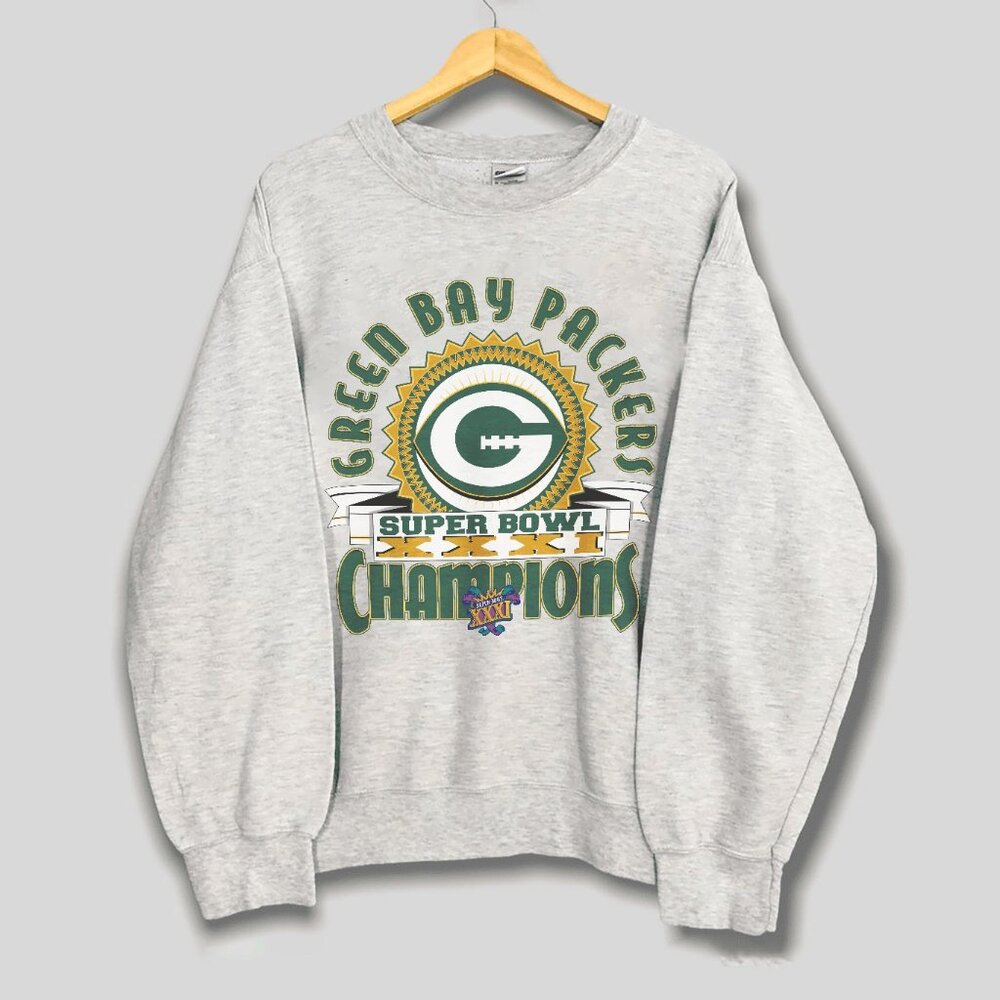 Vintage Green Bay Packers Sweatshirt, NFL Green Bay Packers Football Shirt Tee